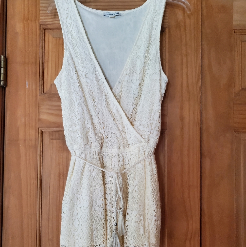 White lace romper